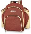 Contour Picnic Backpack 2 Person Mulberry Red Picnic Picnic Baskets