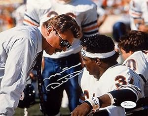 Mike Ditka Autographed 8x10 With Walter Payton Photo- W Authenticated - JSA Certified - Autographed NFL Photos