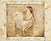 WallsThatSpeak 2 Rustic Rooster Country Kitchen Art Prints Home Decor, 8 by 10-Inch, Beige