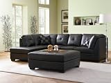 DARIE SECTIONAL SOFA BLACK sale price