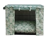 BowhausNYC Elegancia Crate Cover, Sage/Cream
