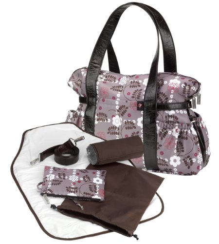 Tiny Tillia Feuille Baby Changing Shoulder Bag (Brown/Pink)