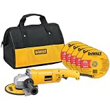 DEWALT DW840K 7-Inch Angle Grinder with Bag and Wheels