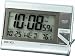 Seiko Advanced Technology Travel Alarm Clock Silver-Tone Metallic Case
