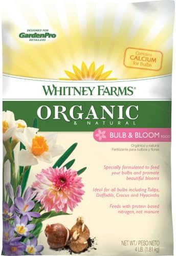 Whitney Farms 109241 Organic Natural Bulb and Bloom Food, 3-4-2, 4-Pound