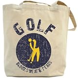 Canvas Tote Bag Beige  Golf , Blood Sweat & Tears  Sports
