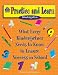 Practice and Learn:  Kindergarten