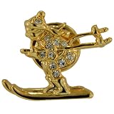 Ski Pin Brooch