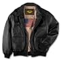 Landing Leathers Men's Air Force A-2 Flight Leather Bomber Jacket - Black X-Large