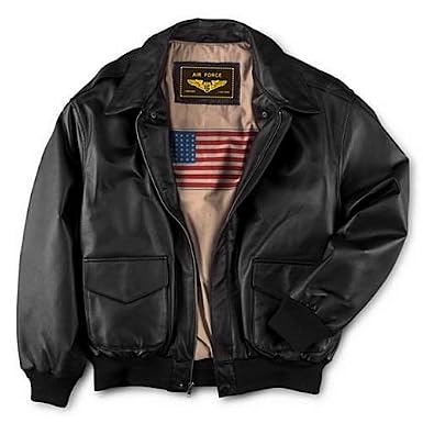 Men's Air Force A-2 Flight Leather Bomber Jacket