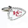 Kansas City Chiefs NFL Logo'd Executive Cufflinks w/Jewelry Box