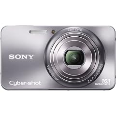 Sony DSC-W570S Digitalkamera (16 Megapixel, 5-fach opt. Zoom, 6,9 cm (2,7 Zoll) Display, bildstabilisiert) silber