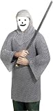 Medieval Full-Size METAL CHAIN MAIL Armor SHIRT & HOOD Suit European Chainmaille Costume