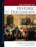 Dictionary of Historic Documents (Facts on File Library of World History)