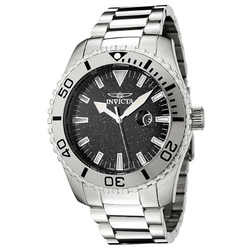 Invicta Men's 0106 II Collection Stainless Steel Blue Sandstone Dial Watch
