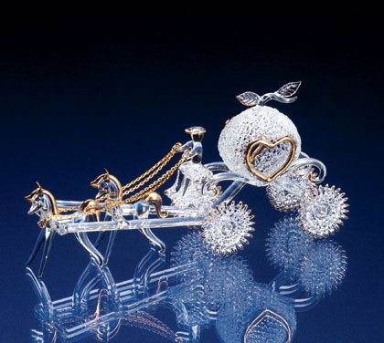 Spun Glass Carriage with Driver