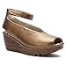 Bernie Mev Womens Mely Wedge Sandals