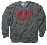 San Diego State Aztecs Dark Heather Arch Crewneck Sweatshirt