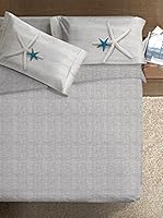 Ipersan Juego De Funda Nórdica Fine-Art Disegno Stella (Beige/Turquesa/Blanco)