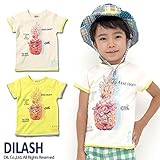 (ディラッシュ)DILASH 初夏'15 パインプリント半袖Tシャツ 100 生成