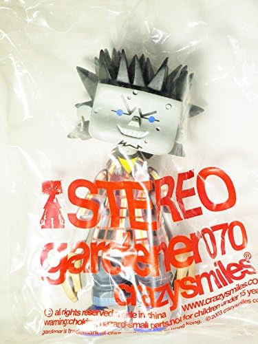 Hong Kong Toy Designer Michael Lau Crazysmiles gardener070 STEREO Viny Block 7" Figure Limited Edition Rare Item