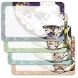 Tea Cups and Saucers - Assorted Adhesive Labels