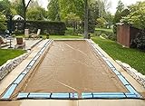 18'x36' Supreme Plus Tan Rectangle In-Ground Swimming Pool Winter Cover 15 Year