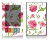 Bundle Monster Barnes & Noble Nook Ebook Vinyl Skin Cover Art Decal Sticker Protector Accessories - Pink Roses