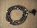 Black Agate Yoga Meditation Mala Combination with White Crystal Japa Mala Precious Stone for Sani 108+1