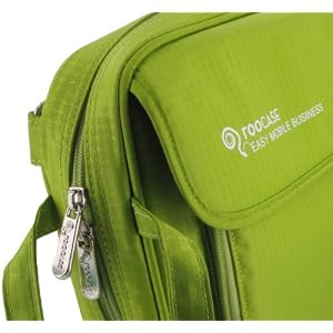 rooCASE ASUS Eee PC Seashell 1005PE-PU17-BU 10.1-Inch Blue Netbook Carrying Bag (Multifunctional Messenger / Backpack - Green)