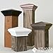 4x4 (Nominal) Cedar Color Pyramid Post Cap - with 10 Year Warranty - Free Shipping