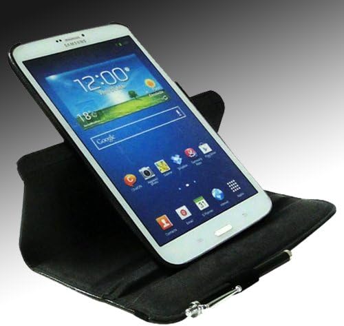 BLACK SNAKE High Quality PU LEATHER Cover Case with Microfiber Inner for SAMSUNG GALAXY TAB3 8.0" SM-T3100ZWYXAR, T3100, T3110, T310, T311, T315 with Built-in 360° Rotating Stand plus STYLUS!!!