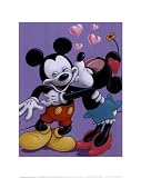 Mickey and Minnie - Sweet Romance Finest LAMINATED Print Walt Disney 11x14