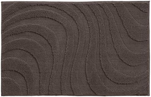 Grund Basics Glory Bath Rug, 17-Inch x 24-Inch, Chocolate