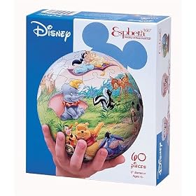 Disney Characters Esphera 3-D 60-Piece Plastic Puzzle Ball by Puzzle