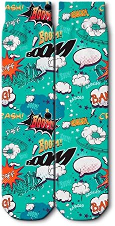 Ogobongo Men's Boom-smash Socks, Fits Sizes 7-10
