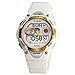 Jewtme LED Waterproof 100m Sports Digital Watch for Children Girls Boys with Three Alarms-White