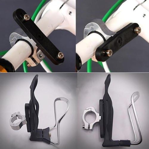 Foocc 3 pack Bike Bicycle Clamp Water Bottle Cage Holder Handlebar Mount