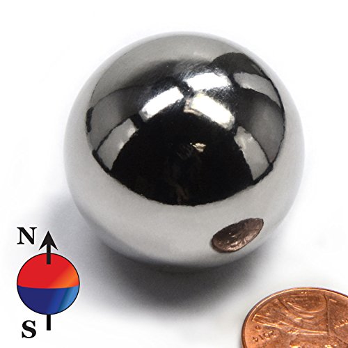 Cms magnetics 1.26" sphere neodymium magnet one piece ball m…