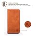 SHIELDON® 100% Genuine Natural Leather Wallet Case Classic Flip Book Style Protective Cover for iPhone 6 Plus (5.5 inch), Hand Made with Bulit-in Stand Function, ID Holder, Money & Credit Cards Slots (Cognac Brown)