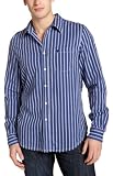 Company 81 Young Men's Long Sleeve One Pocket Striped Woven Shirt