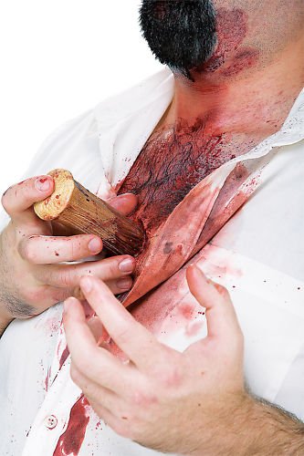 Wood Vampire Stake Don Post Makeup Appliance Prosthetic