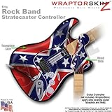 Confederate Flag WraptorSkinz Skin fits Rock Band Stratocaster Guitar for Nintendo Wii, XBOX 360, PS