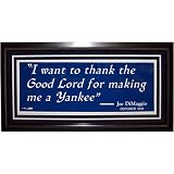Joe DiMaggio New York Yankees Framed "I Want to Thank..." 12x36 Replica Sign