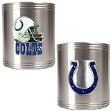 Indianapolis Colts 2-Piece Stainless Steel Can Holder Set (Primary Logo & Helmet Logo)