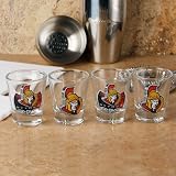NHL Ottawa Senators 4-Pack Enhanced High-Definition Design Shot Glass Set