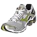 MIZUNO Men's Wave Creation 11 Running Shoe, White/Lime Punch/Chinese Red