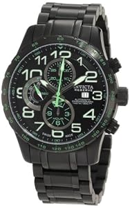 Invicta Men's 0594 Reserve Automatic Chronograph Black Ion-Plated Stainless Steel Watch
