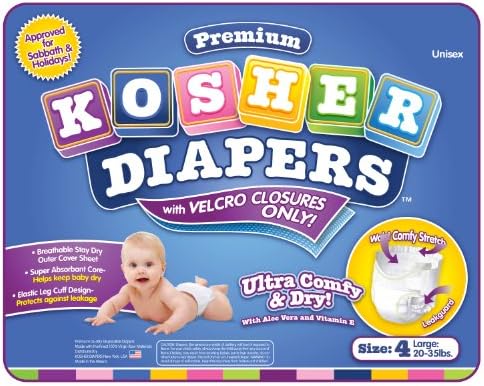Premium Kosher Diapers (Size 4)