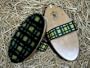 Body Brush Green/Gold Plaid Small
